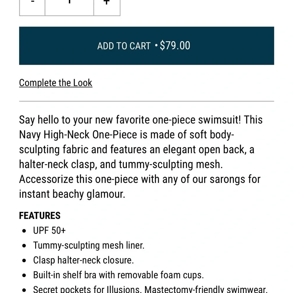 NWT- size L - Hapari Blue One Piece Swimsuit with Keyhole Back